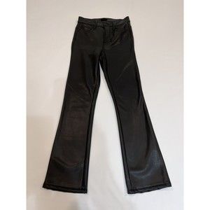 Mother Denim Womens The Insider Ankle Faux Show Vegan Leather Pants Sz 25